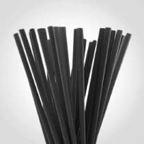 Giant Wrapped Straws Black