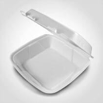 Styrofoam Clamshell Takeout Container