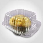 Single large muffin take out container