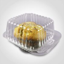 Single large muffin take out container