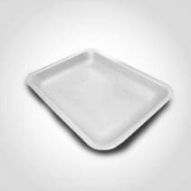 17S White Foam Tray 8.25 x 4.75 x 0.5 inches