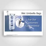 Wet Umbrella Bag Sign Card