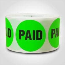 Paid Label 500 Pack of stickers