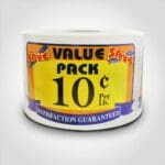 Value Pack Save 10 Cent Label 1 roll of 500 stickers