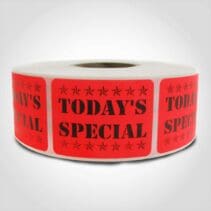 Todays Special Label 1 roll of 1000 stickers