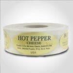 Hot Pepper Label 1 roll of 500 stickers