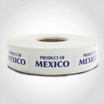 Product of Mexico Label 1 roll of 1000 stickers