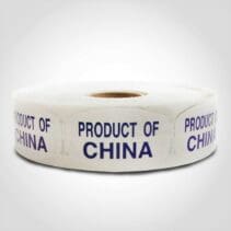 Product of China Label 1 roll of 1000 stickers