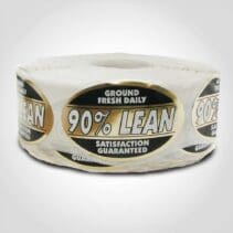 90% Lean Ground Fresh Daily Label 1 roll of 1000 stickers