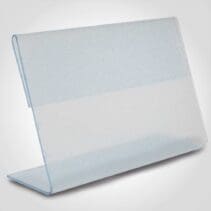 Acrylic Sign Holder Clear Slant Back Easel - 5" x 7"