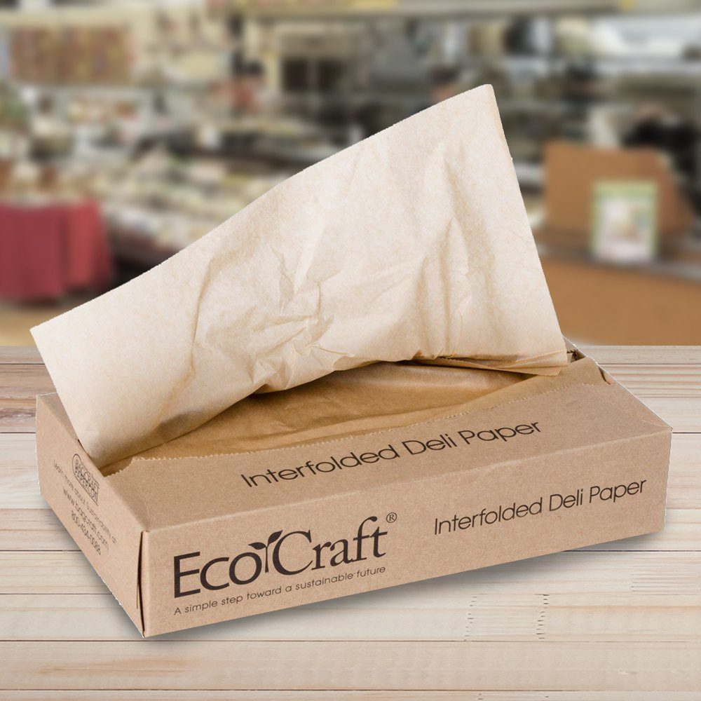 016015 - Deli Paper Kraft EcoCraft Interfolded 10-3/4 x 15 500/Box