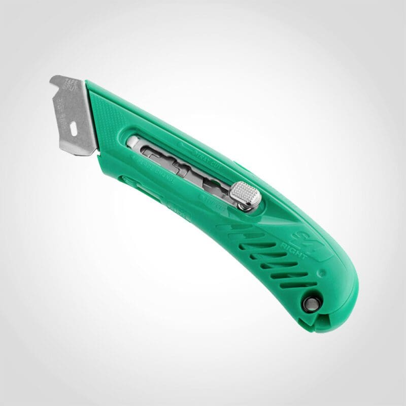 Box Cutters Safety Cutter Right Handed   S4TM Safety Cutter Green 800x800 