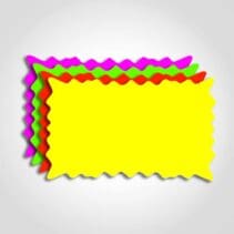 Ultra Day-Glo Burst Sign Card Assorted Colors 3" x 5"