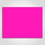 Ultra Day-Glo Fluorescent Magenta Sign Card 8.5" x 11"