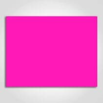 Ultra Day-Glo Fluorescent Magenta Sign Card 8.5" x 11"