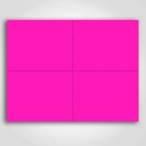 Ultra Day-Glo Fluorescent Magenta Sign Card 4.25" x 5.5"