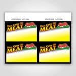 Fine Cuts of Meat Sign Cards 3.5" x 5.5"