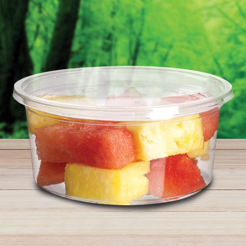 Compostable 16 oz Medium Hinged Deli Containers
