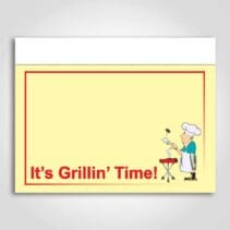 Its Grilling Time Sign Card 11" x 7"