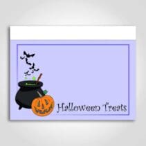 Halloween Treats Sign Card 11" x 7"