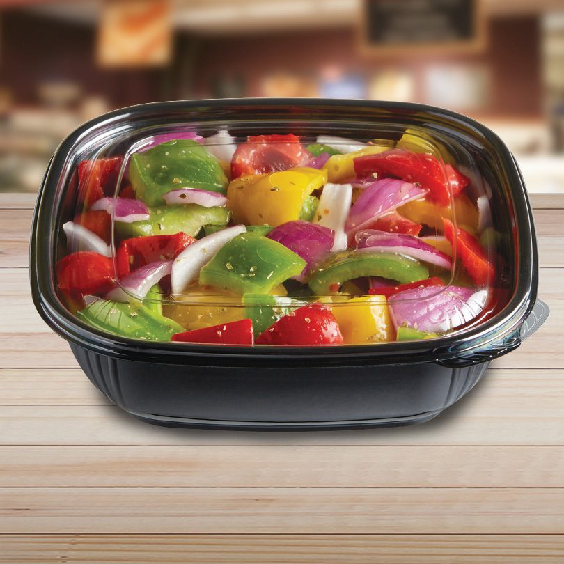 Clear Plastic Salad Bowls with Lids Disposable Takeout Container