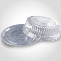 12 inch Clear Flat Elegant Trays with Lid