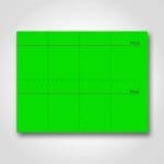 Green Blank Sign Card Perforated 3" x 5"