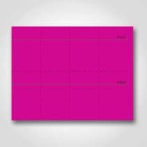 Magenta Blank Sign Card Perforated 3" x 5"