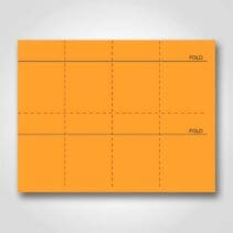 Peach Blank Sign Card Perforated 3" x 5"