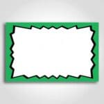 Blank Burst Sign Green 5.5" x 7"