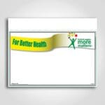 For Better Health Coated Sign cards Laser 7" x 11"