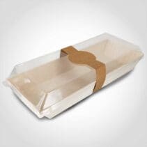 Rectangular Samurai Wooden Serving Take out Tray