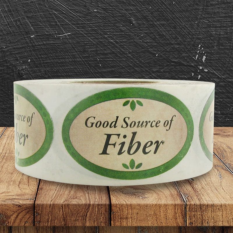 Good Source of Fiber Label | 1000 Stickers - Brenmarco.com