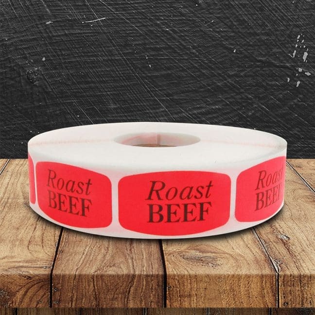 Roast Beef Labels | 1000 Stickers - Brenmarco.com