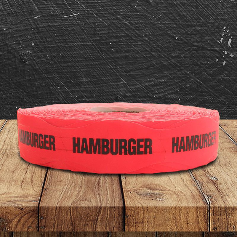 Hamburger Labels  1000 Stickers 