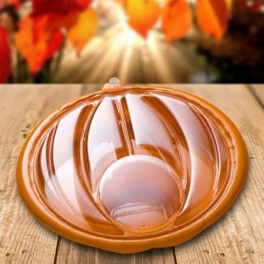 Pumpkin Harvest Partitioned Tray and Dome Lid - 50 Pack (370117)