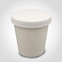 12oz Combo White Paper Soup Cup w/Vented Lid