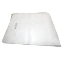 White Retail Bags with Die Cut Handles 16 x 4 x 24 inch - 500 Pack (100741)