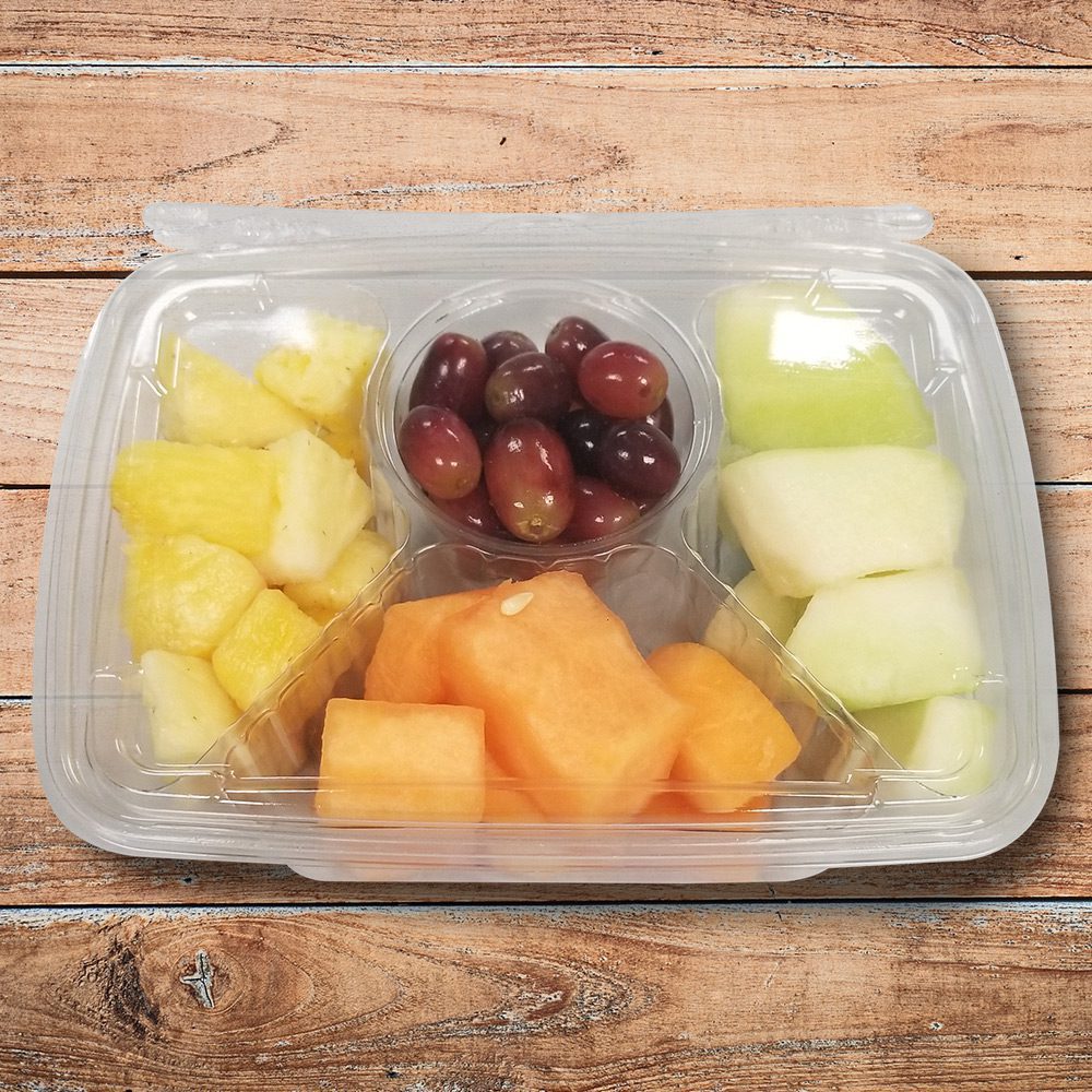 4 Compartment Tamper Evident Fruit Container