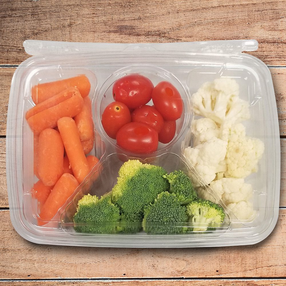 2 Compartment Meal To Go Container Tamper Evident