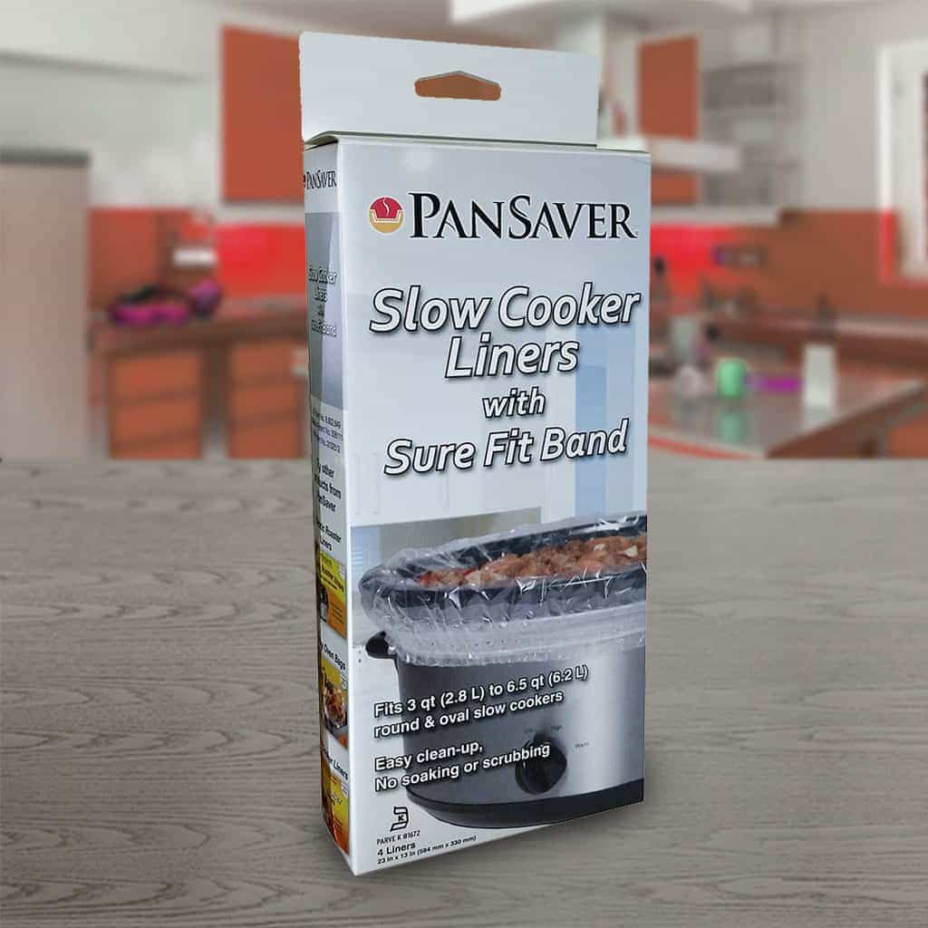 Pan Saver 4 Count Slow Cooker Bags With Sure Fit Band For 4 qt