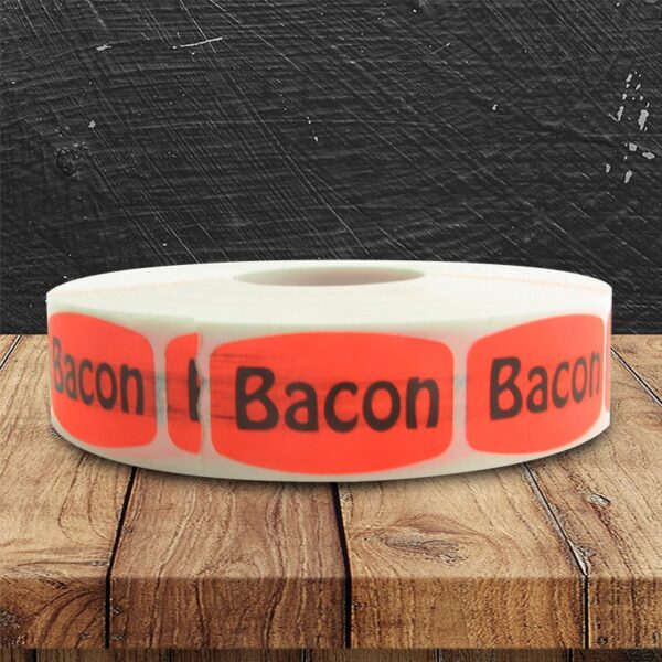 Meat Labels | Bacon Labels - Roll of 1000 Adhesive Stickers