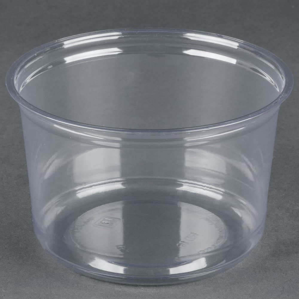 Choice 16 oz. Ultra Clear PET Plastic Round Deli Container - 50/Pack