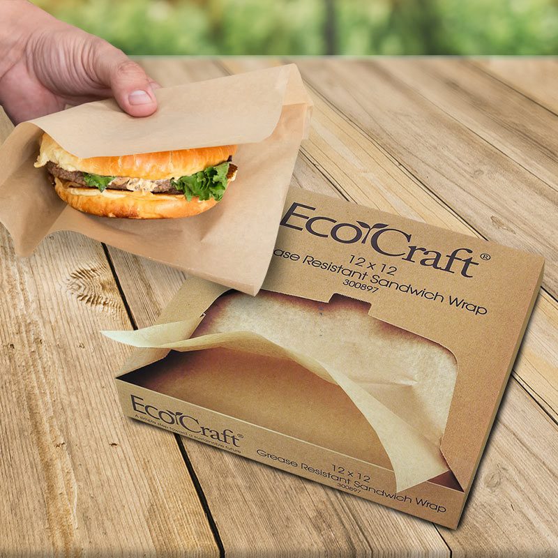 Sandwich Wrap Paper, Disposable Greaseproof Paper For Sandwich