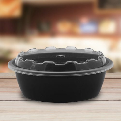 32oz Microwave Round Container with Lid - 150 Pack