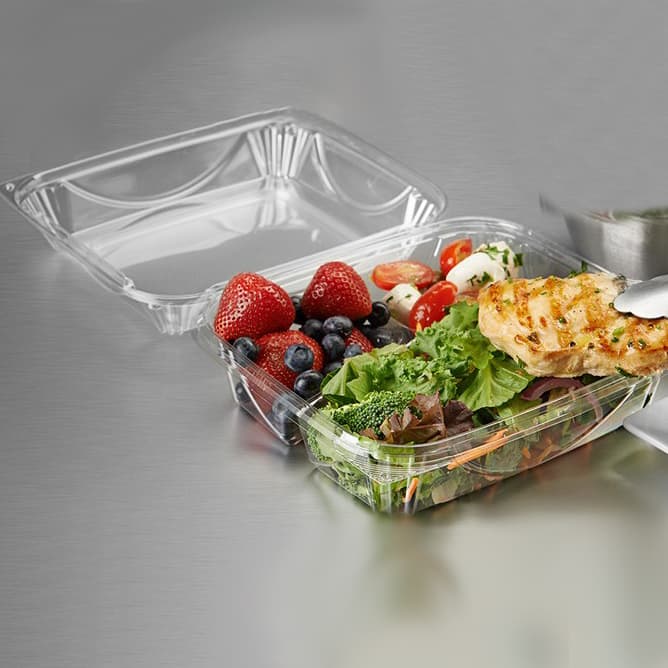 3-Compartment Hinged Take-Out Container (150/Case)