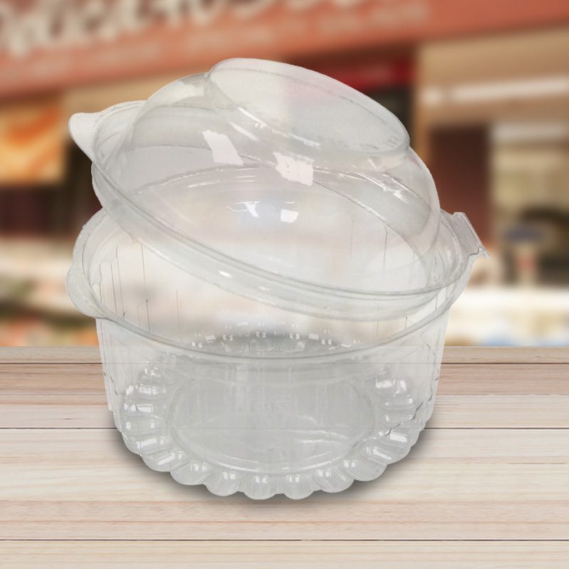 Ciao! 48 oz Clear PET Fruit and Salad Bowl with Rose Dome Lid (150/cas –  Fulpac