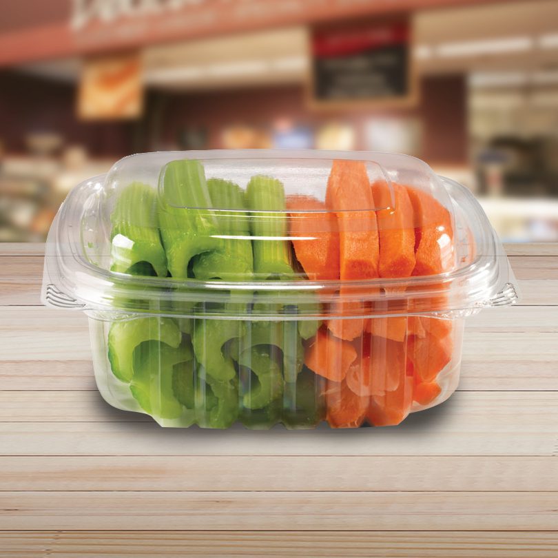 8 oz. Disposable Cystal Seal Dome Container for To Go Meals