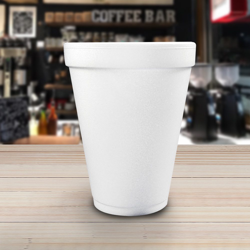 32 Oz Styrofoam Cups with Lids Foam Cups for Hot and Cold, Pack of