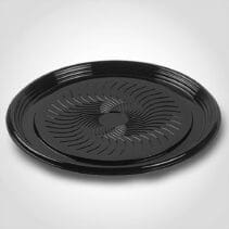 12" Flat Black Bulk Pack Tray Base black